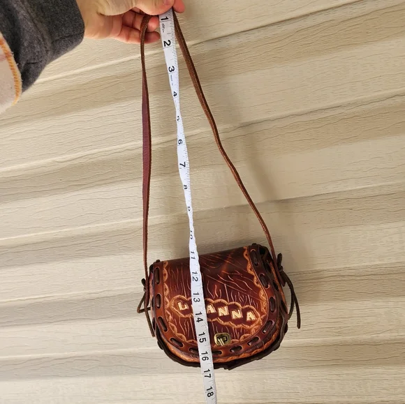 Handmade Leanna leather mini shoulder bag